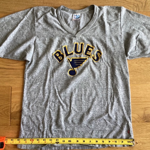 St. Louis Blues VINTAGE RETRO RAWLINGS JERSEY SHIRT - Picture 1 of 4